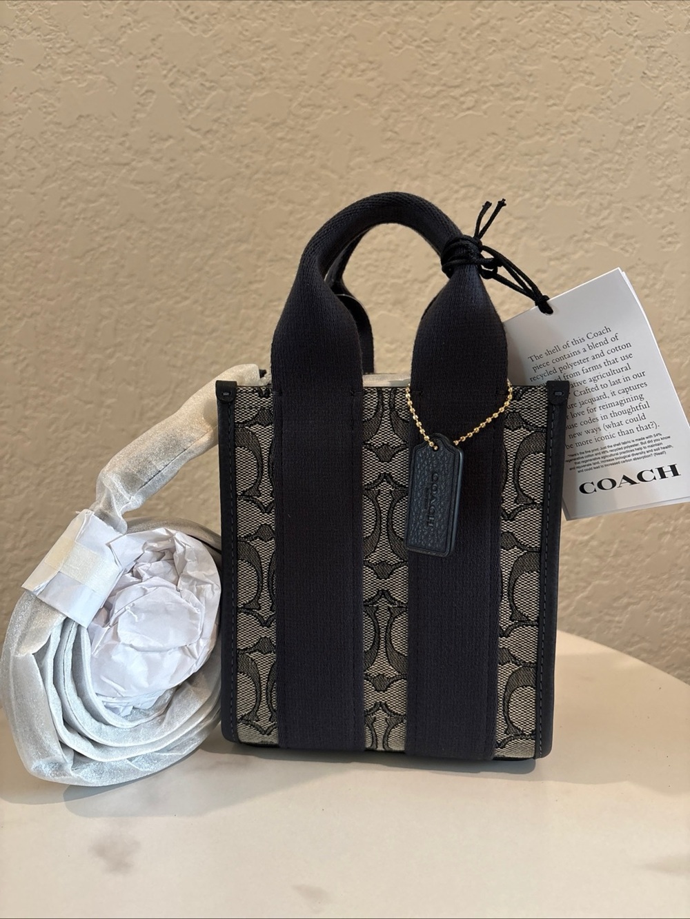 COACH Monogram Mini Tote Bag NWT